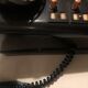 Téléphone ancien standard noir bakélite début XXe
