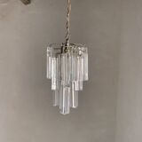 Lustre cristal italien vintage Venini trilobo
