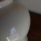 Neo-classical baluster lamp in cracked white earthenware from the 1970s.