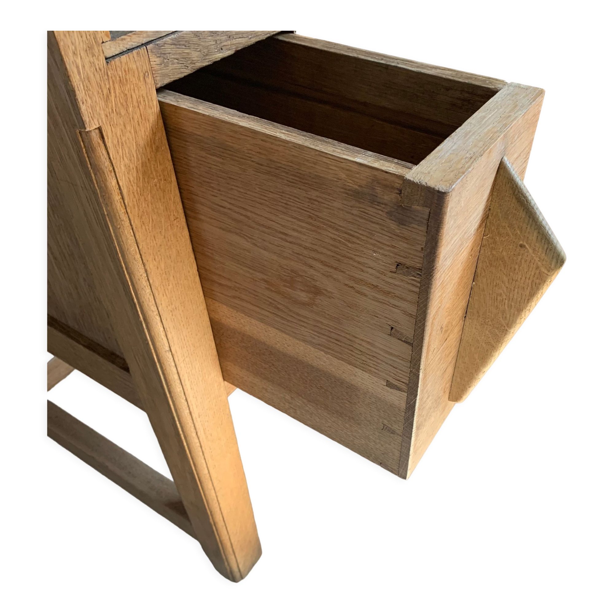 Vintage solid oak craft desk