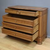Walnut chest of drawers, Louis-Philippe style – 1900