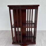 Mahogany rotating bookcase