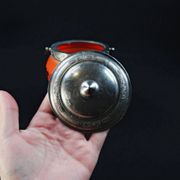Legras-Montjoye enameled & painted glass biscuit bucket, Art Deco period