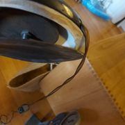 Large cobalt blue ceramic lamp stand