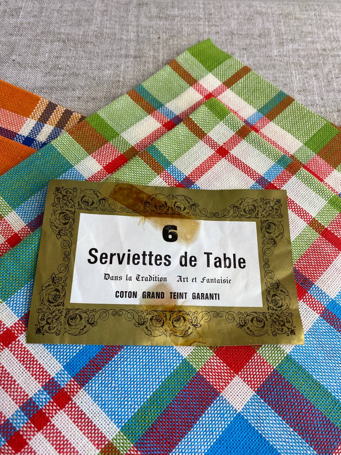 New vintage table napkins