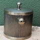 Silver-plated metal ice bucket, vintage 1970s.