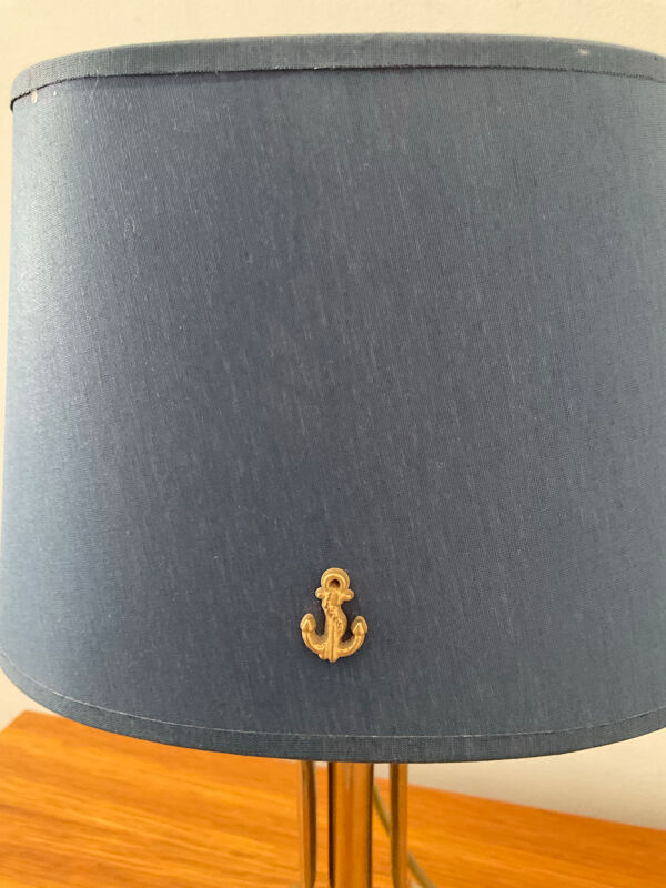 Ancienne lampe de bateau en bronze