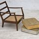 1960s, Danish armchair, furniture wool, beech wood.