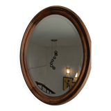 Miroir ancien ovale biseauté