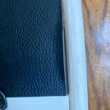 White rattan mirror