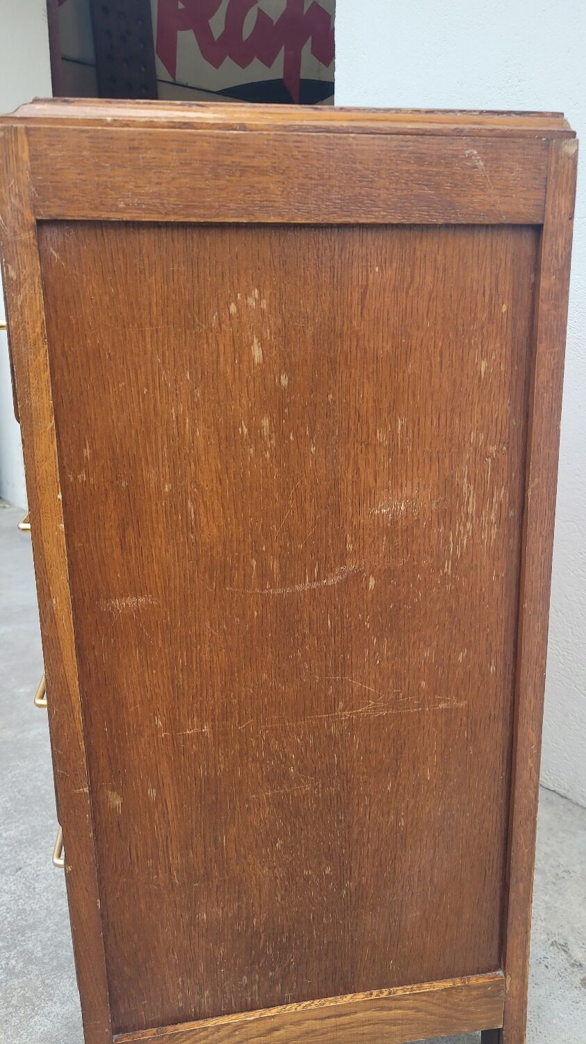 Vintage chest of drawers 1950 feet compass 4 drawers