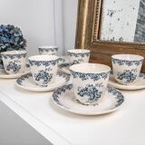 Gien earthenware coffee service, Terre de fer