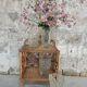 Four bohemian crystal vases