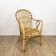60s adult bamboo and rattan armchair