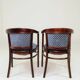 Art deco set two armchair by Thonet, 1910s full refurbished
