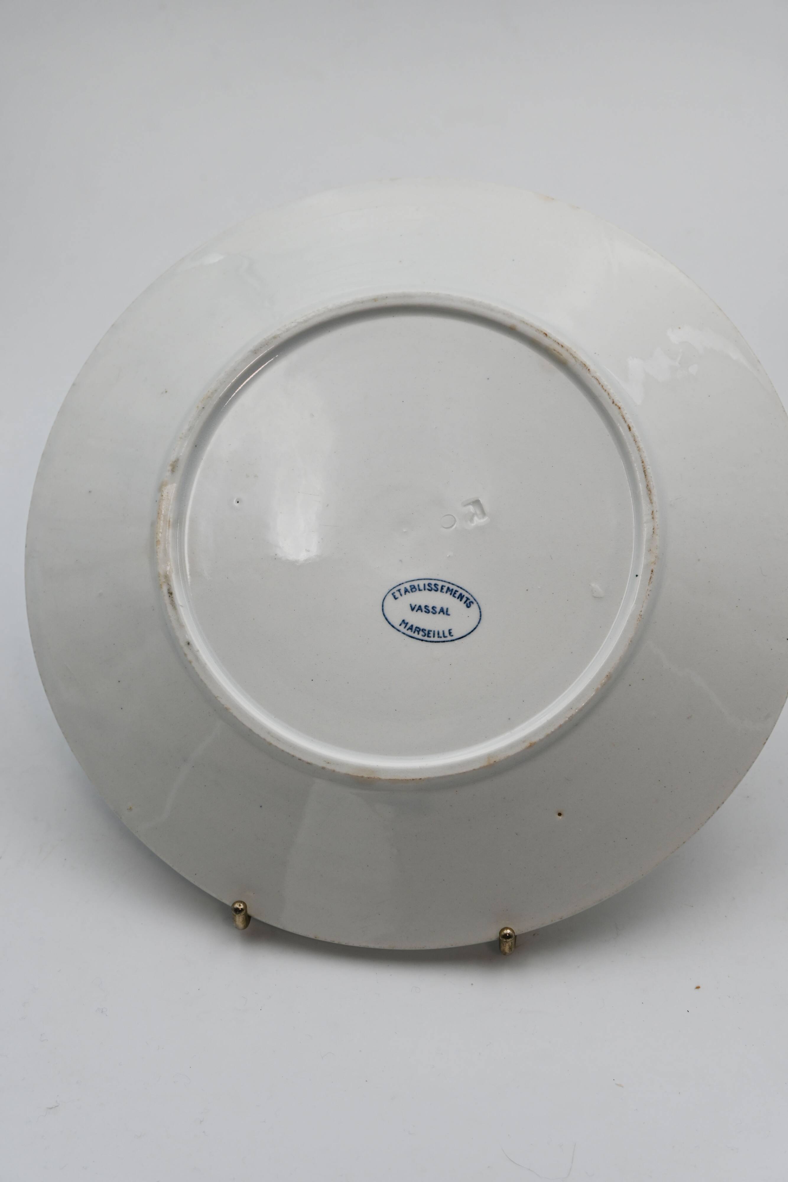 Gien plate seen from the Orient