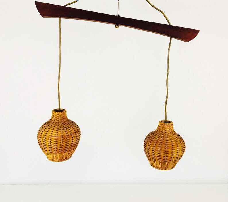 Mid-century rattan suspension - 1960s