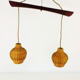 Mid-century rattan suspension - 1960s