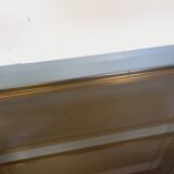 Artelano vintage bookcase shelves in gold metal smoked glass from the 70s