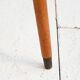 Biomorphic teak and brass side table from the 1950s–1960s