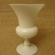 Vase in white opaline shape medici vintage 80's
