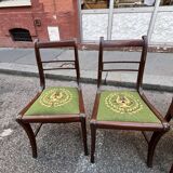 5-room living room from the 19th century Restoration period in mahogany