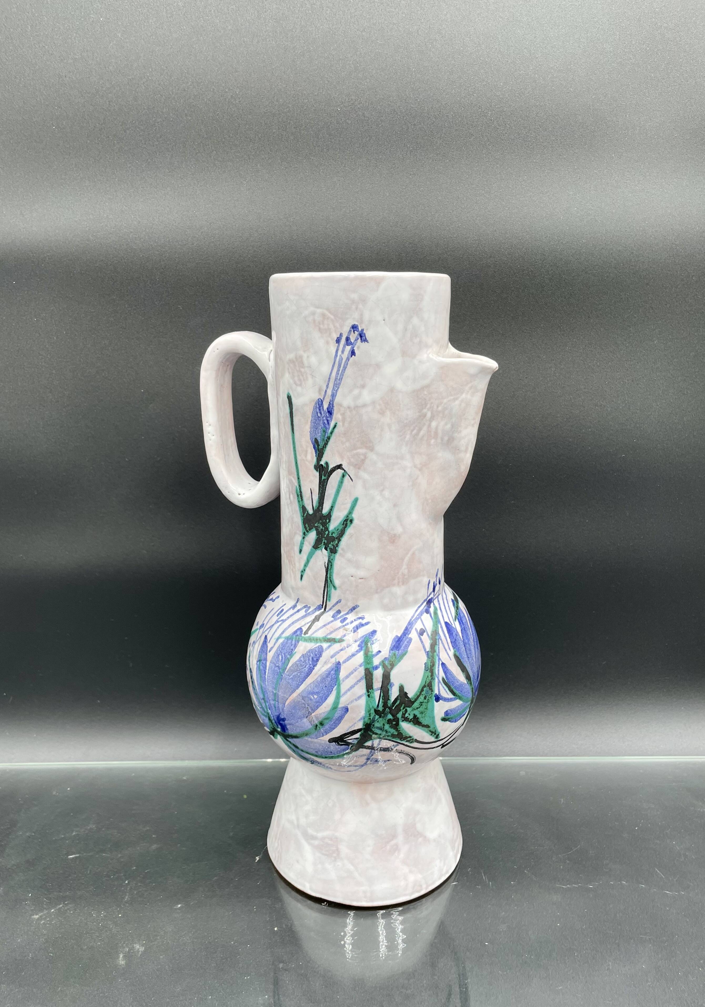Le Brescon ceramic pitcher, Vallauris