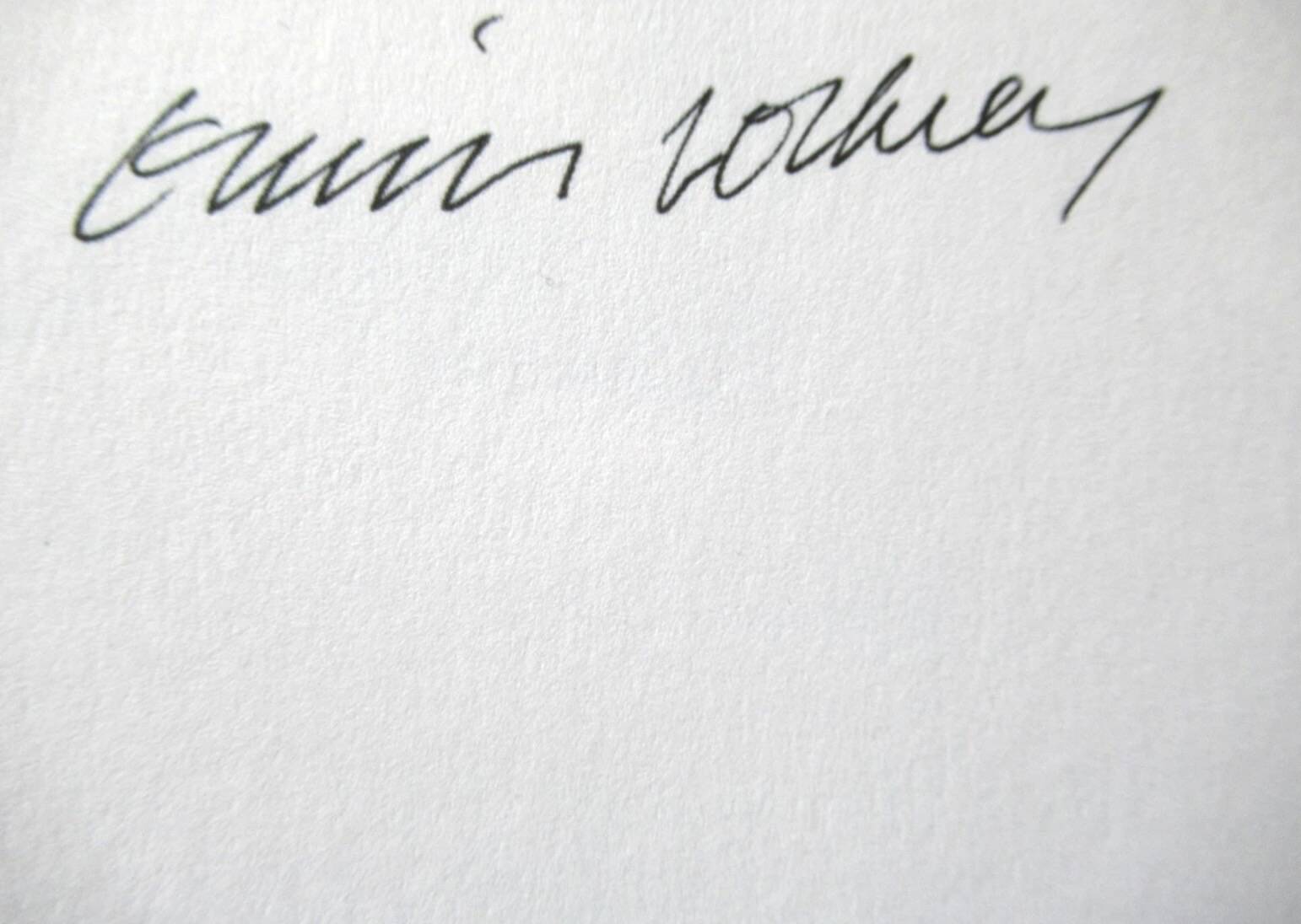 Signed numbered lithograph by David Hockney.