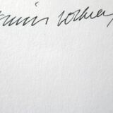 Signed numbered lithograph by David Hockney.