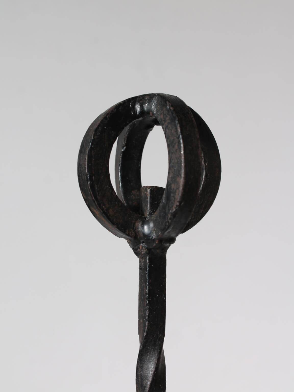 Cast Iron Brutalist Chandelier