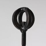 Cast Iron Brutalist Chandelier