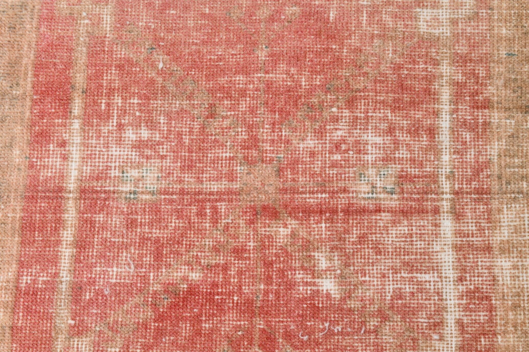 2x12 Stair Red & Pink Vintage Runner Rug, 73x382Cm