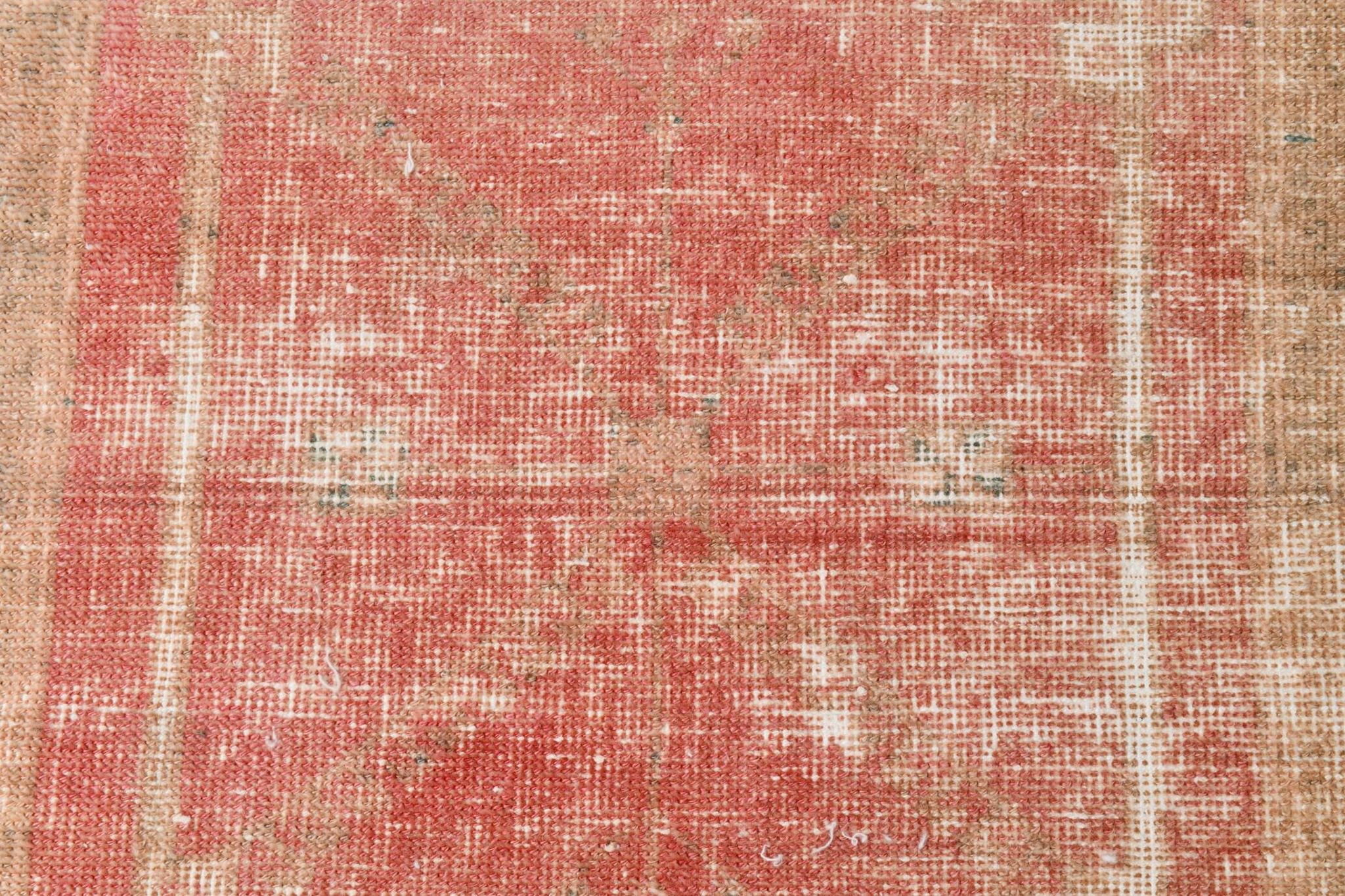 2x12 Stair Red & Pink Vintage Runner Rug, 73x382Cm