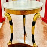 Empire marble pedestal table