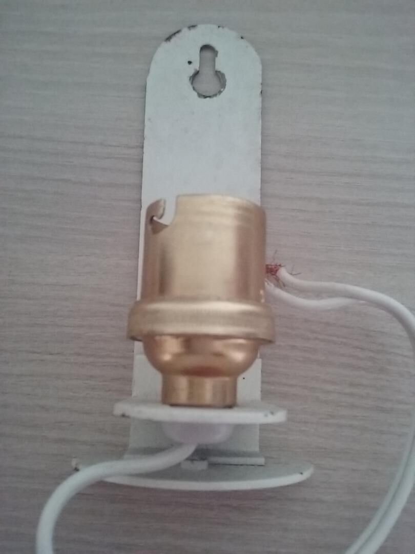 Duo of vintage opaline wall light