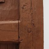 Large 17th century Monastery doors in terracotta lacquered oak, Portugal