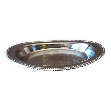 Large oval metal platter