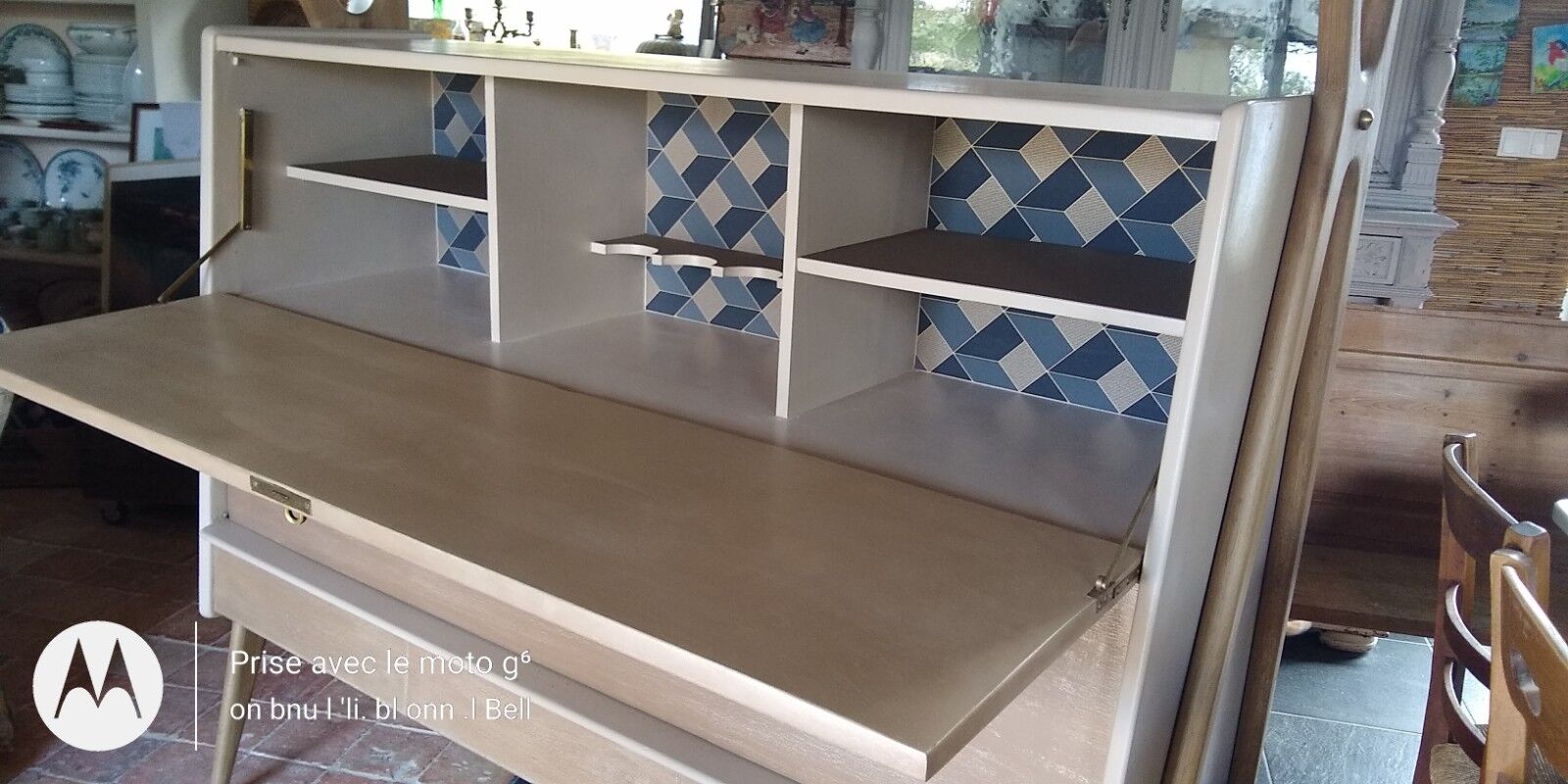 Vintage bar furniture by Louis Paolozzi for René Godfrid, 1950s