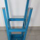 Tabouret bois bleu 1950 795mm