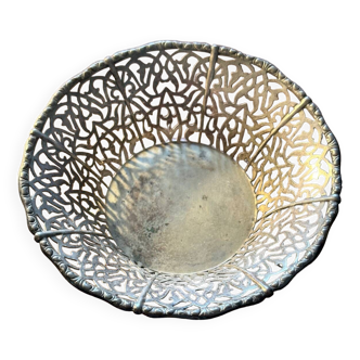 Small Silver Metal Basket - Art-Deco Period - Germany