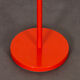 Orange metal floor lamp published by napako around 1970