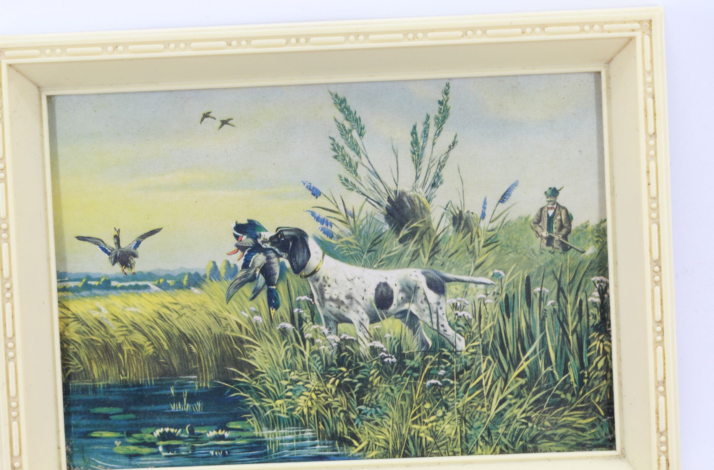 vintage dog painting
