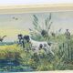 vintage dog painting