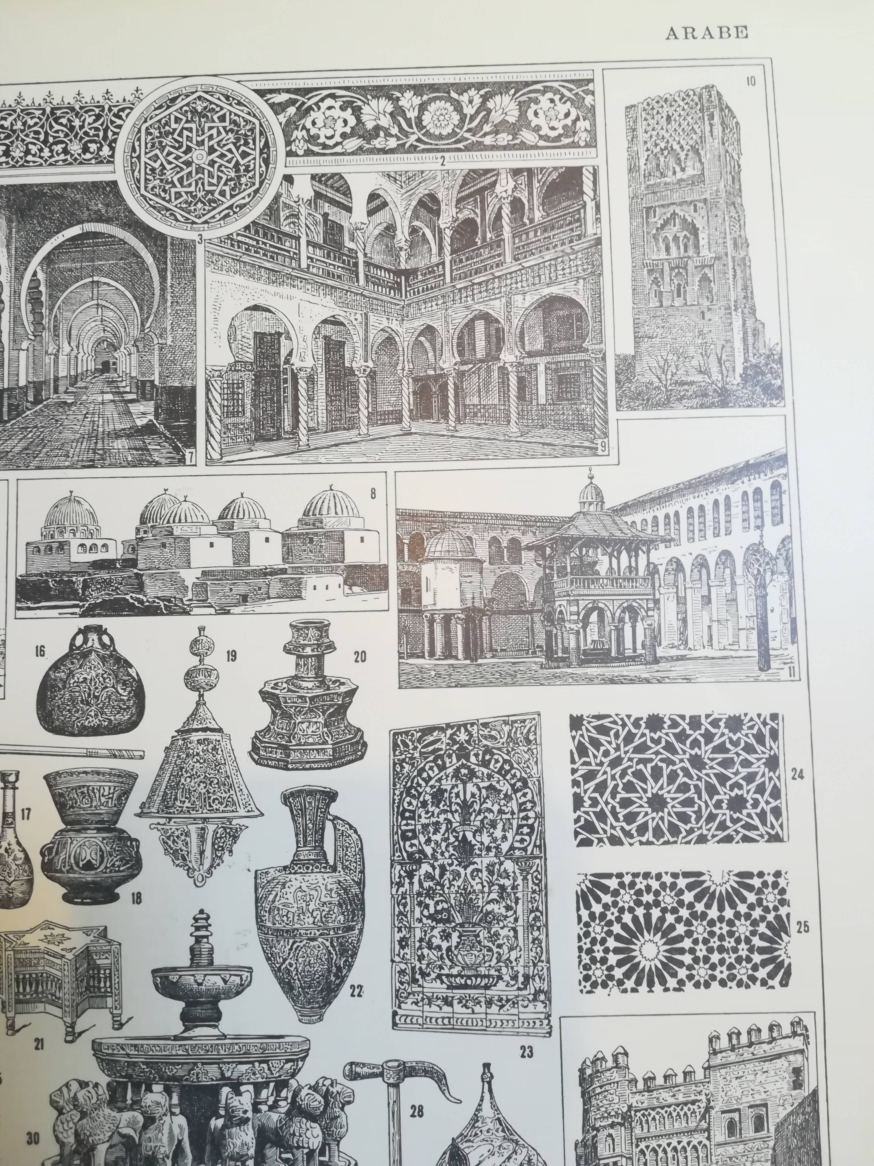 Lithograph on Arabic art from 1928