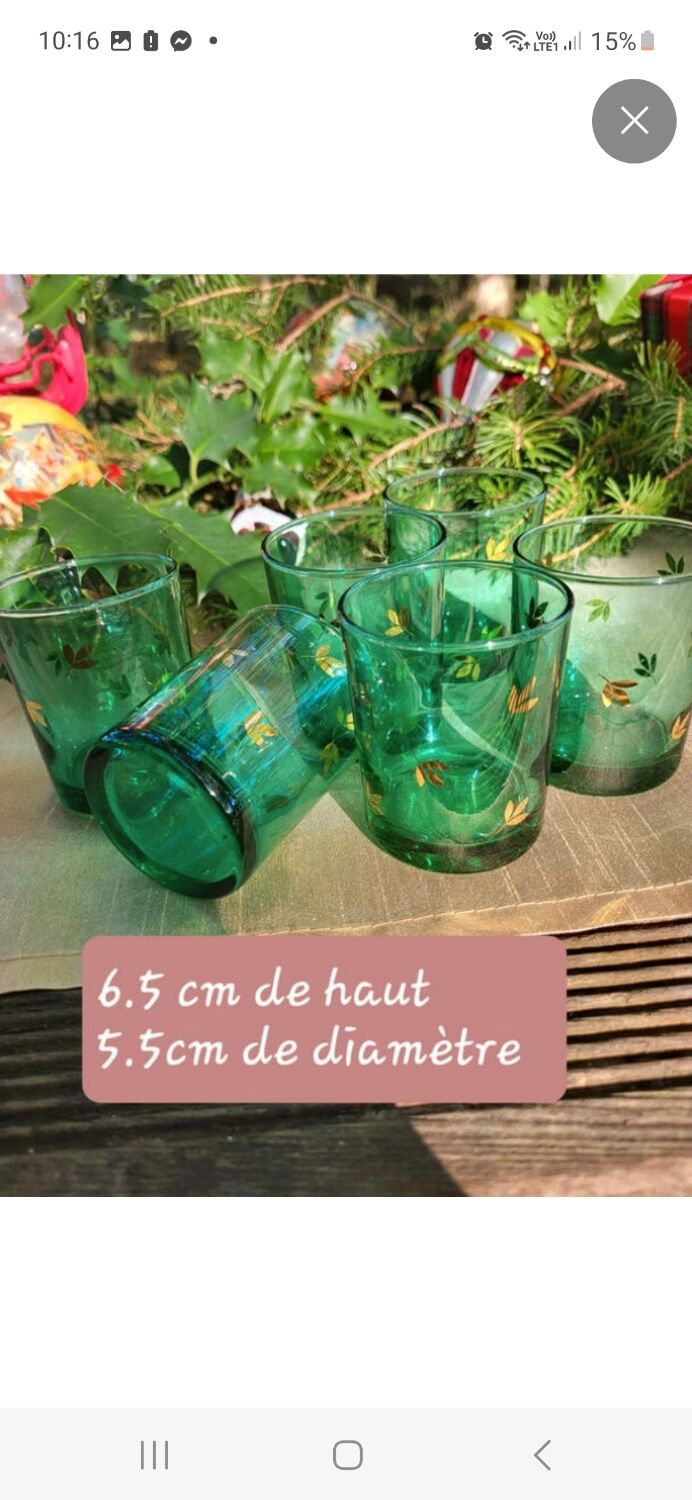 Lot de verres