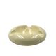 Space age cream ceramic ashtray, Sicart Italy 1970s