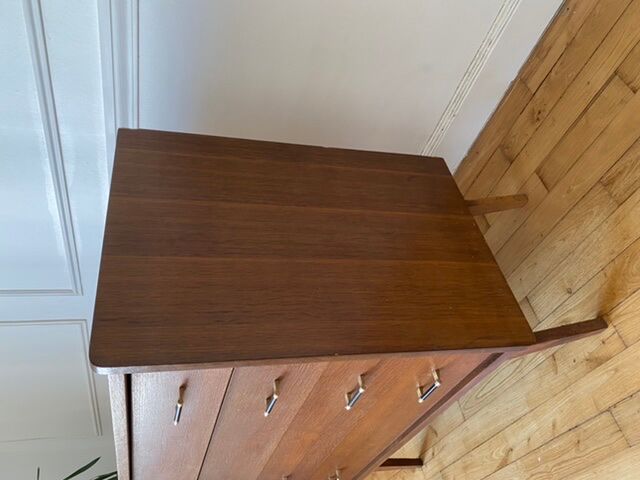 chest of drawers vintage feet compass