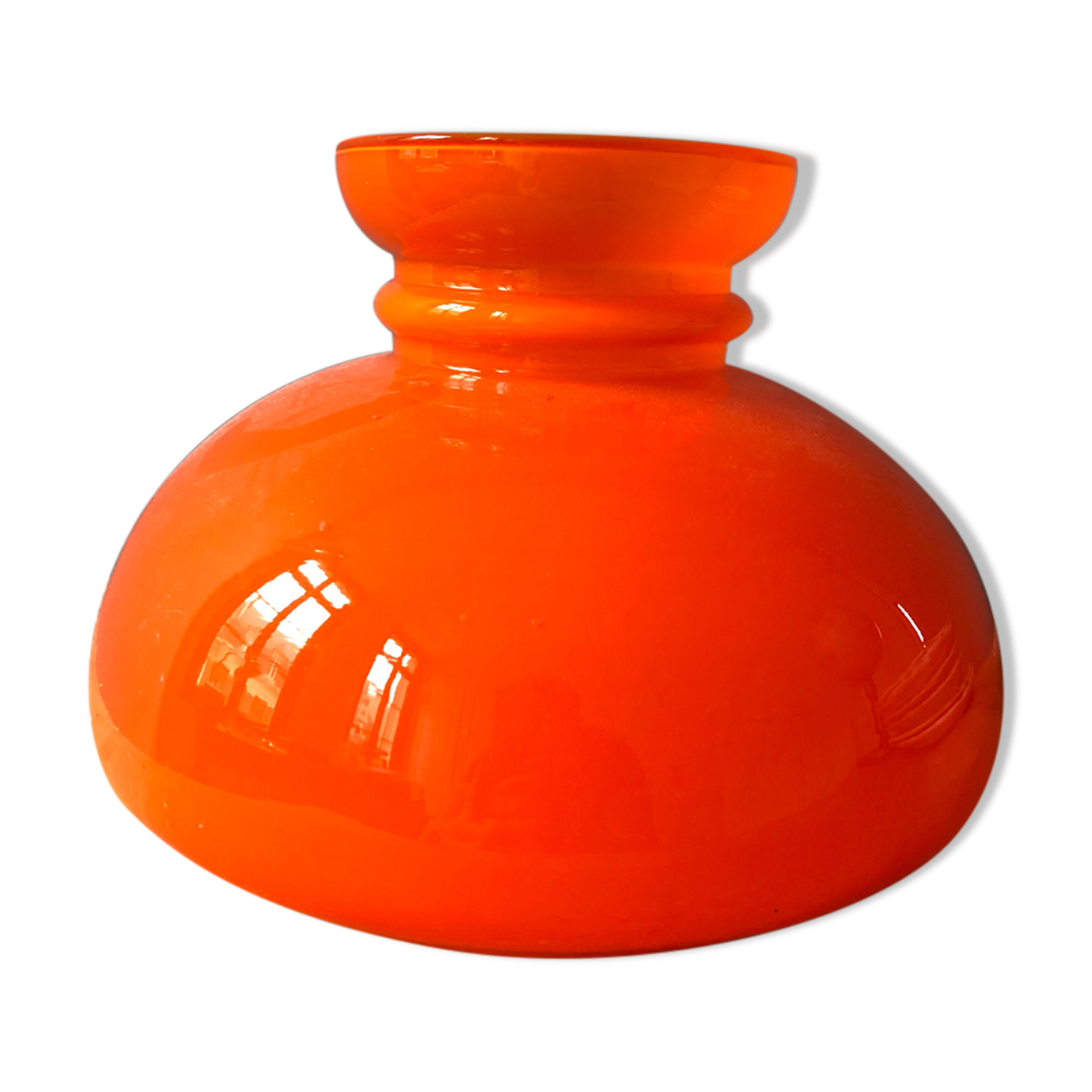 Vintage orange opaline suspension