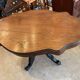 napoleon iii violin table mahogany top with drawers legs with castors