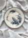 Round ironstone dish "Fougères" Gien late 19th century